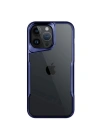 Mey İthalat®  iPhone 15 Pro Max Kılıf Boyi Silikon Kapak - Lacivert