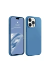 Mey İthalat®  iPhone 15 Pro Max Kılıf First Silikon - Mavi
