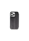 Mey İthalat®  iPhone 15 Pro Max Kılıf Flip Cover - Siyah