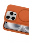 Mey İthalat®   iPhone 15 Pro Max Kılıf Jully Magsafe Kapak - Turuncu