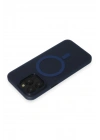 Mey İthalat®  iPhone 15 Pro Max Kılıf Lodos Magneticsafe Mat Kapak - Mavi