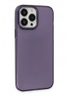 Mey İthalat®  iPhone 15 Pro Max Kılıf Modos Metal Kapak - Derin Mor