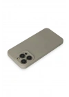 Mey İthalat®  iPhone 15 Pro Max Kılıf Nano içi Kadife Silikon - Beyaz Titanyum