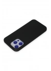Mey İthalat®  iPhone 15 Pro Max Kılıf Nano içi Kadife Silikon - Siyah
