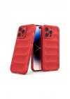 Mey İthalat®  iPhone 15 Pro Max Kılıf Optimum Silikon - Kırmızı