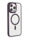 Mey İthalat®  iPhone 15 Pro Max Kılıf Room Magneticsafe Silikon - Derin Mor