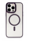 Mey İthalat®  iPhone 15 Pro Max Kılıf Room Magneticsafe Silikon - Derin Mor