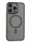 Mey İthalat®  iPhone 15 Pro Max Kılıf Room Magneticsafe Silikon - Gri