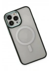 Mey İthalat®  iPhone 15 Pro Max Kılıf Room Magneticsafe Silikon - Köknar Yeşili