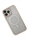Mey İthalat®  iPhone 15 Pro Max Kılıf Room Magneticsafe Silikon - Pudra