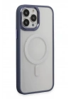 Mey İthalat®  iPhone 15 Pro Max Kılıf Room Magneticsafe Silikon - Sierra Blue