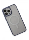 Mey İthalat®  iPhone 15 Pro Max Kılıf Room Magneticsafe Silikon - Sierra Blue