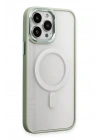 Mey İthalat®  iPhone 15 Pro Max Kılıf Room Magneticsafe Silikon - Su Yeşili