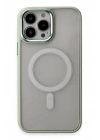 Mey İthalat®  iPhone 15 Pro Max Kılıf Room Magneticsafe Silikon - Su Yeşili