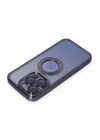 Mey İthalat®  iPhone 15 Pro Max Kılıf Slot Silikon - Mor