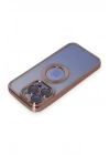 Mey İthalat®  iPhone 15 Pro Max Kılıf Slot Silikon - Rose Gold