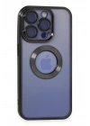 Mey İthalat®  iPhone 15 Pro Max Kılıf Slot Silikon - Siyah