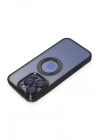 Mey İthalat®  iPhone 15 Pro Max Kılıf Slot Silikon - Siyah