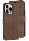 Mey İthalat®  iPhone 15 Pro Max Kılıf Trend S Plus Kapaklı Kılıf - Taba