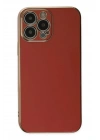 Mey İthalat®  iPhone 15 Pro Max Kılıf Volet Silikon - Kırmızı