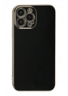 Mey İthalat®  iPhone 15 Pro Max Kılıf Volet Silikon - Siyah