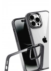 Mey İthalat®   iPhone 15 Pro Max  Lensli Silikon - Siyah