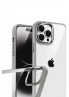 Mey İthalat®   iPhone 15 Pro Max  Lensli Silikon - Titan Gri