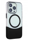 Mey İthalat®  iPhone 15 Pro Max PC Suit Magsafe Kapak - Siyah