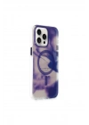 Mey İthalat®  iPhone 15 Pro Max Phantom Magsafe Kapak - Mor