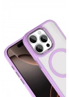 Mey İthalat®   iPhone 15 Pro Max Terea Magsafe Kapak - Lila