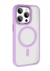 Mey İthalat®   iPhone 15 Pro Max Terea Magsafe Kapak - Lila