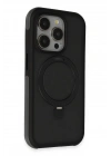 Mey İthalat®  iPhone 15 Pro Max Zorda Airbag Magsafe Standlı Kapak - Siyah