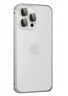 Mey İthalat®  iPhone 15 Pro Metal Bumper Mat Kapak - Gri