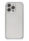 Mey İthalat®  iPhone 15 Pro Metal Bumper Mat Kapak - Gri