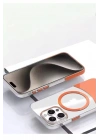Mey İthalat®  iPhone 15 Pro PC Suit Magsafe Kapak - Siyah