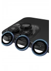 Mey İthalat®  iPhone 15 Pro Raze Metal Kamera Lens - Lacivert