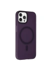 Mey İthalat®  iPhone 15 Pro Tuna PC Slim Magsafe Kapak - Derin Mor