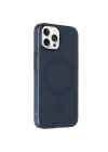 Mey İthalat®  iPhone 15 Pro Tuna PC Slim Magsafe Kapak - Lacivert