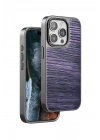 Mey İthalat®  iPhone 15 Pro Wave Kapak - Derin Mor