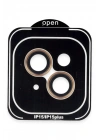 Mey İthalat®  iPhone 15 PVD Metal Kamera Lens - Turuncu