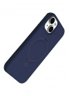 Mey İthalat®   iPhone 15 Regal Magsafe Standlı Kapak - Lacivert