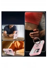 Mey İthalat®  iPhone 16 Banza Magsafe Standlı Kapak - Siyah