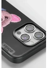 Mey İthalat®  iPhone 16 Cute Desenli Kapak - Siyah