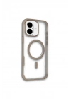 Mey İthalat®  iPhone 16 Hilton Magsafe Kapak - Gold