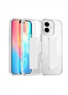 Mey İthalat®  iPhone 16 Kılıf Alfa Magsafe Standlı Kapak - Şeffaf