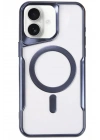 Mey İthalat®  iPhone 16 Kılıf Boyi Magsafe Silikon Kapak - Lacivert
