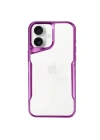 Mey İthalat®  iPhone 16 Kılıf Boyi Silikon Kapak - Pembe