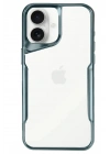 Mey İthalat®  iPhone 16 Kılıf Boyi Silikon Kapak - Turkuaz