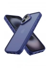 Mey İthalat®   iPhone 16 Kılıf Elegant Kapak - Lacivert