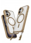 Mey İthalat®  iPhone 16 Kılıf Enka Magsafe Silikon Kılıf - Desert